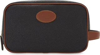 Black-cognac Scotchgrain Wash Case