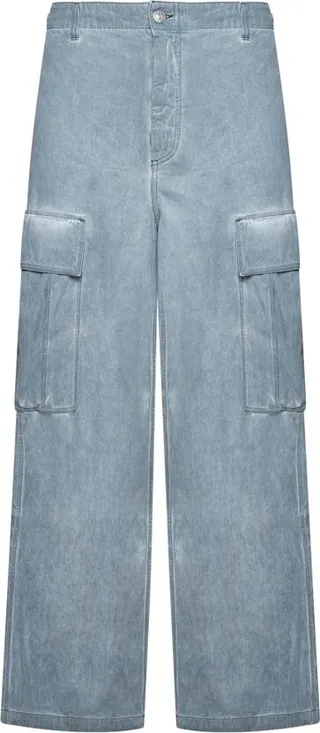 Marni Logo Patch Wide-Leg Jeans