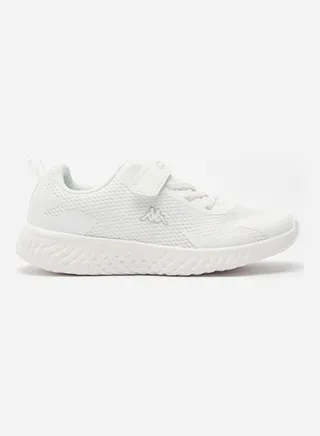 Boys Running Shoes With Hook And Loop Closure White 