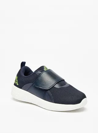 Boys Textured Sports Shoes with Hook and Loop Closure 