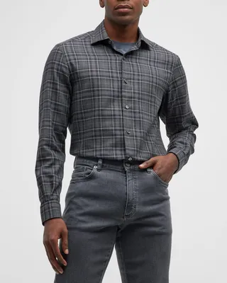 Men's Cotton-Cashmere Sport Shirt