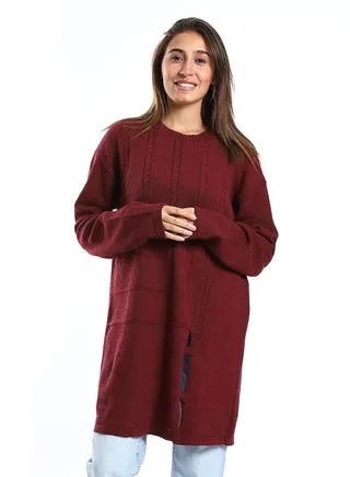 Wool women Pullover With Multi Design 