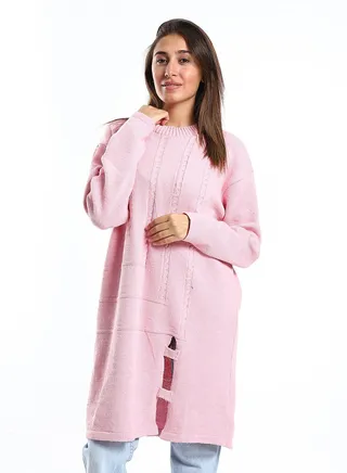 Wool women Pullover With Multi Design 