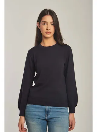 Fancy Basic Crew Neck Pullover 