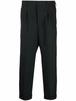 Tapered Cropped Trousers