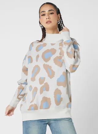 Animal Print Sweater