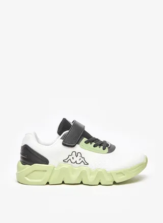 Boys' Textured Sports Shoes with Hook and Loop Closure 