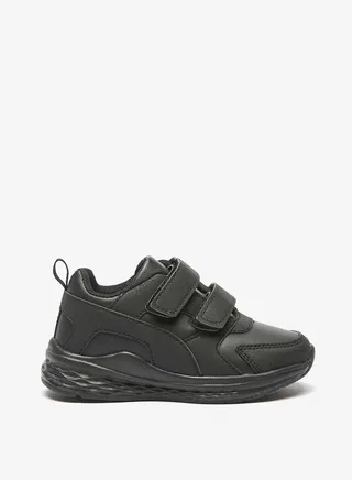 Boys Textured Sports Shoes with Hook and Loop Closure 