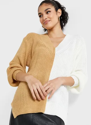 Colorblock Sweater 