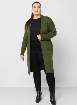 Pocket Detail Tie Waist Cardigan 