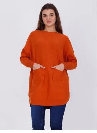 Plain Pullover with 2 Pockets 