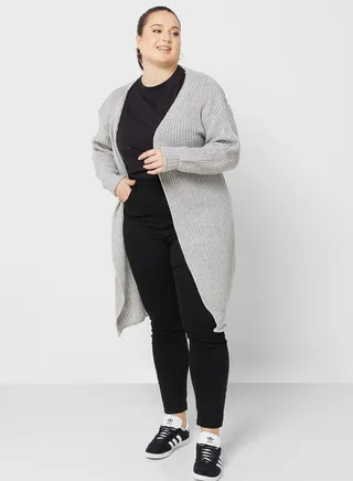 Balloon Sleeve Detail Cardigan 
