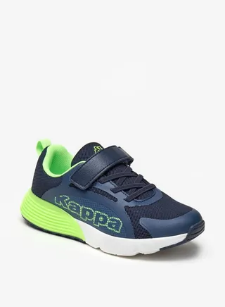 Boys' Textured Sports Shoes with Hook and Loop Closure 