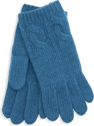 Cable Knit Cashmere Tech Gloves