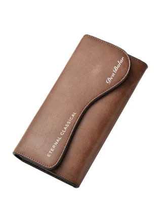 Comfortable And Stylish Long Wallet Brown 