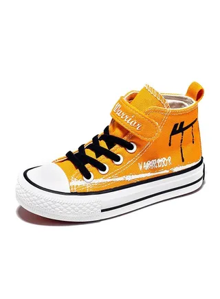 New Children's High Top Canvas Shoes 