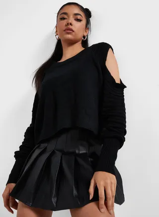 Cold Shoulder Sweater 