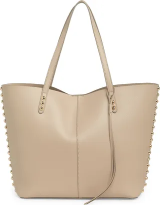 Leather Medium Dome Stud Tote