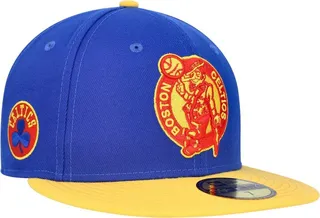 Men's New Era Blue Boston Celtics Side Patch 59FIFTY Fitted Hat