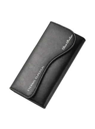 Comfortable And Stylish Long Wallet Black 