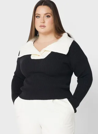 Pearl Detail Turtle Neck Sweater 