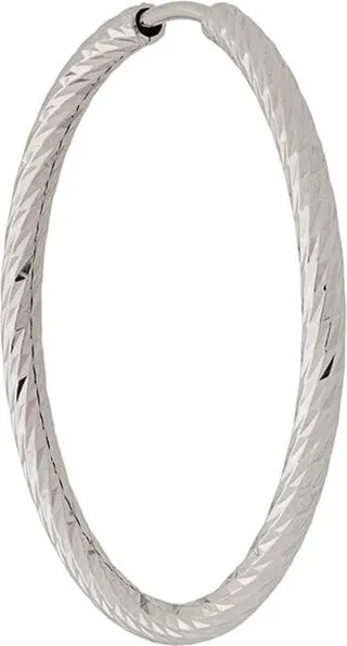 14kt white gold 25mm Alba hoop earring