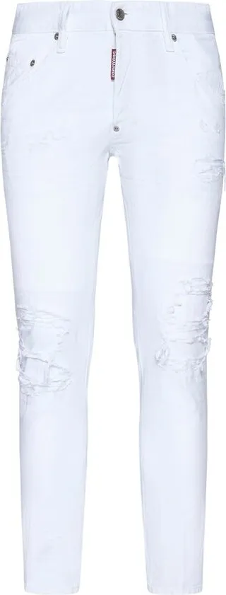 Dsquared2 Distressed Skinny Cut Jeans