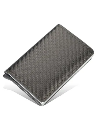 New Fashion RFID Blocking Auto Pop-up Card Slots  Unisex Wallet with Aluminum Alloy Money Clip 