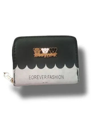 Chic and practical women's wallet, black 