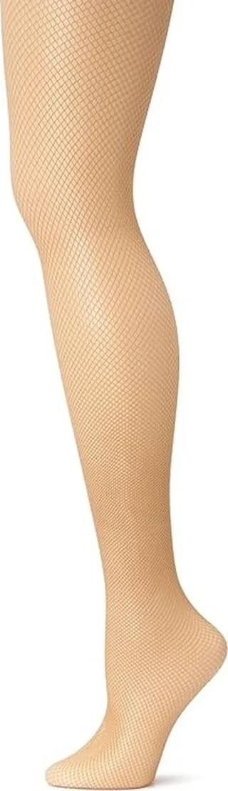 Capezio Women's Studio Basics Fishnet Tight With Seams (Caramel) Women's Active Sets