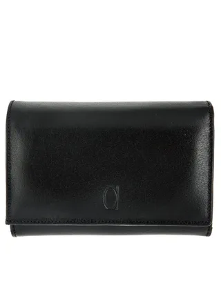 Small Flap Wallet Black 