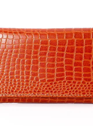 Real Leather (RO 306) Women Wallet Leather with money coins pocket -Trifold Card Holder Designer Ladies Clutch with ID Window Wallets 
