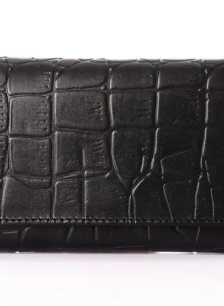 Real Leather (RO 306) Women Wallet Leather with money coins pocket -Trifold Card Holder Designer Ladies Clutch with ID Window Wallets 