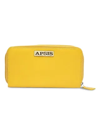 Stylish Comfortable Logo Detail Wallet For Women AP_WLT_W2_Yellow 