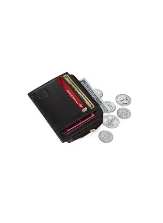 Slim Wallet for Women with Coin Purse and Credit Card Holder  RFID Protection Black 