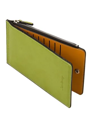 Chic Fashionable Vintage Solid Versatile Casual Card Holder Green 