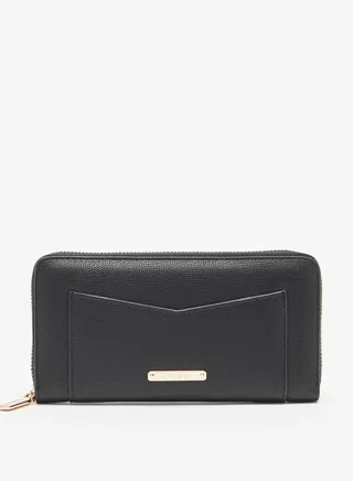 Women's Textured Zip Around Wallet