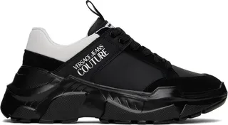 Versace Jeans Couture Black Speedtrack Sneakers
