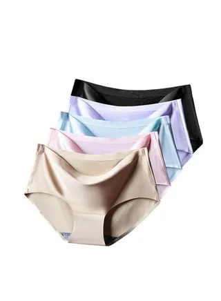 5 Pack Women's Underwear Cotton Stretch Comfortable Underwear Seamless Underwear 