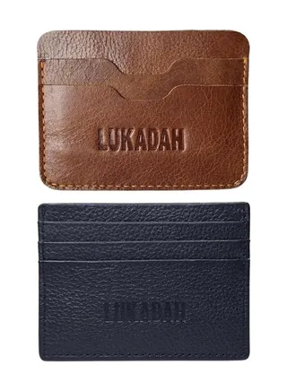 Premium Quality Genuine Leather Ultra Slim Leather Card Holder-Credit Card Holder-Stylish Premium Leather-Handmade Leather-Professional Business Card Holder (Pack of 2-Card Holder) 