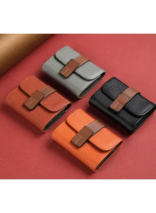 Card Bag Female Retro Colorful Small Simple Buckle New Organ Multi Card Bank Card Holder Coin Purse All-in-One 