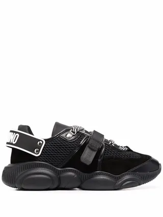 Logo-Strap Low-Top Sneakers