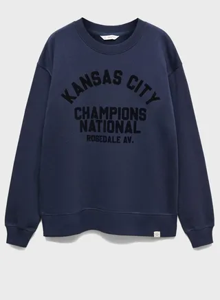 Youth Text Print Sweatshirt 