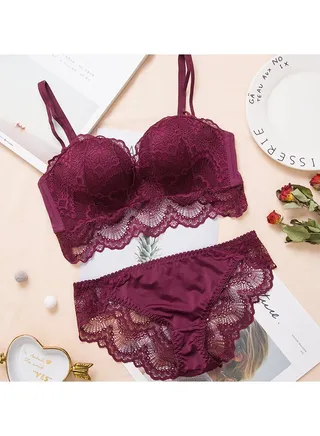 Ultra-thin spongeless transparent bra, large chest shows small, lace bra, women's underwear bra 