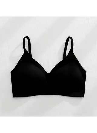 French lace bra Embroidery soft underwire thin cotton bra 