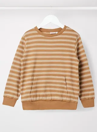 Kids Stripe Long Sleeve Sweatshirt 