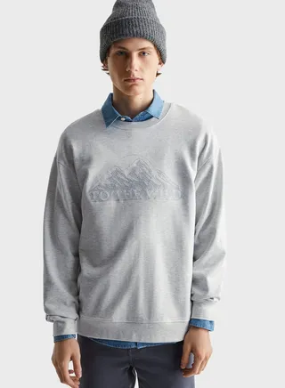Kids Mountain Print Sweatshirt 