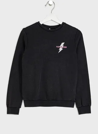 Kids Slogan Sweatshirt 
