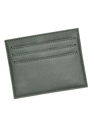 2 Sides Opening PU Slim Card Holder Grey 