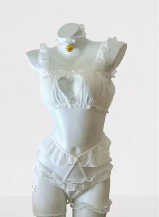 Hollow Out Detail Lingerie Set 